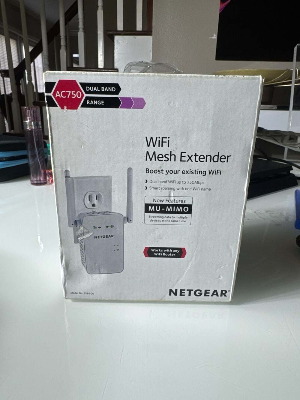 NETGEAR AC750 Dual Band WiFi Mesh Extender EX6100